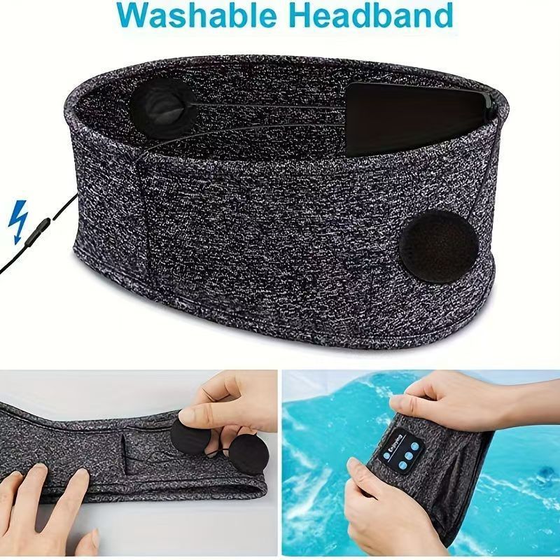 Bluetooth Headband Sports Sleep Headband Eye Mask