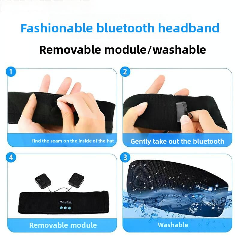 Bluetooth Headband Sports Sleep Headband Eye Mask