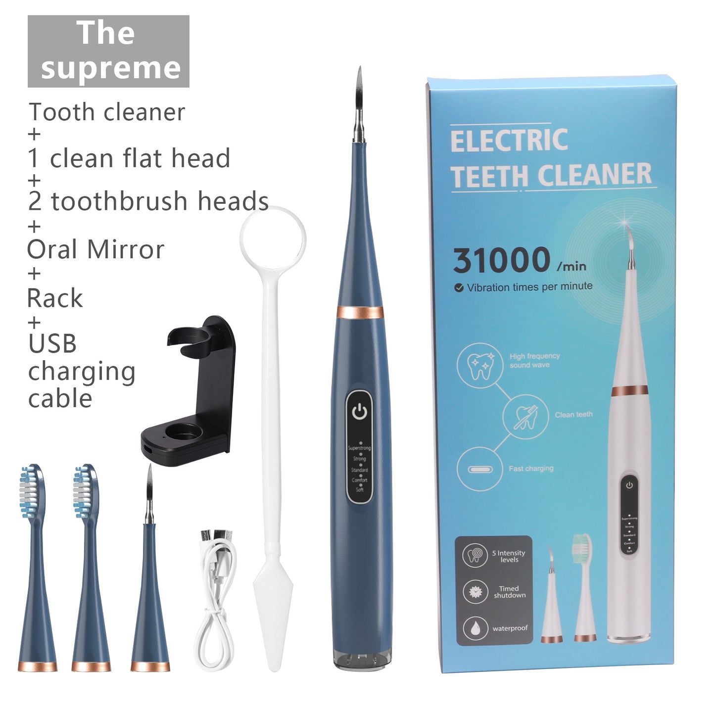 Ultrasonic tooth cleaner