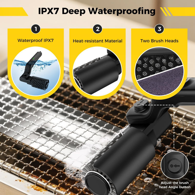 Electric Grill Cleaning Brush with Wireless Speed Control
