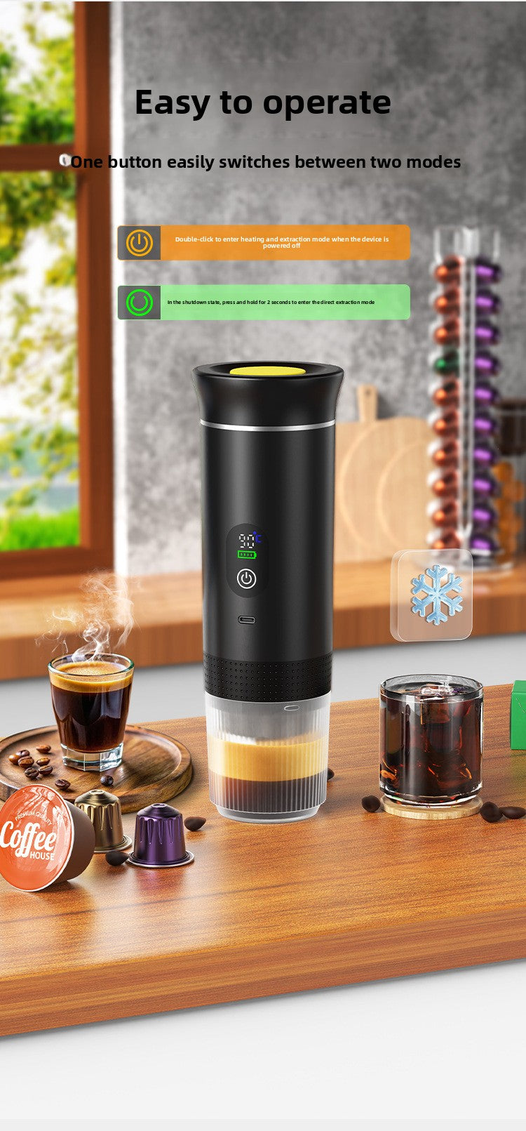 Smart Digital Capsule Coffee Machine