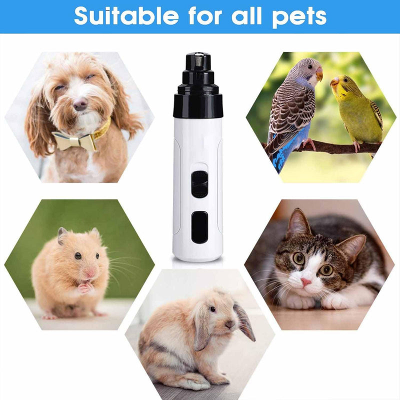 Pet Nail Grinder  Safe Electric Nail Trimmer for Dogs & Cats