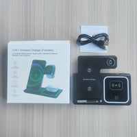 Foldable Three-in-One Wireless Charging Base