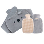 Fill the hot water bag with water for warmth