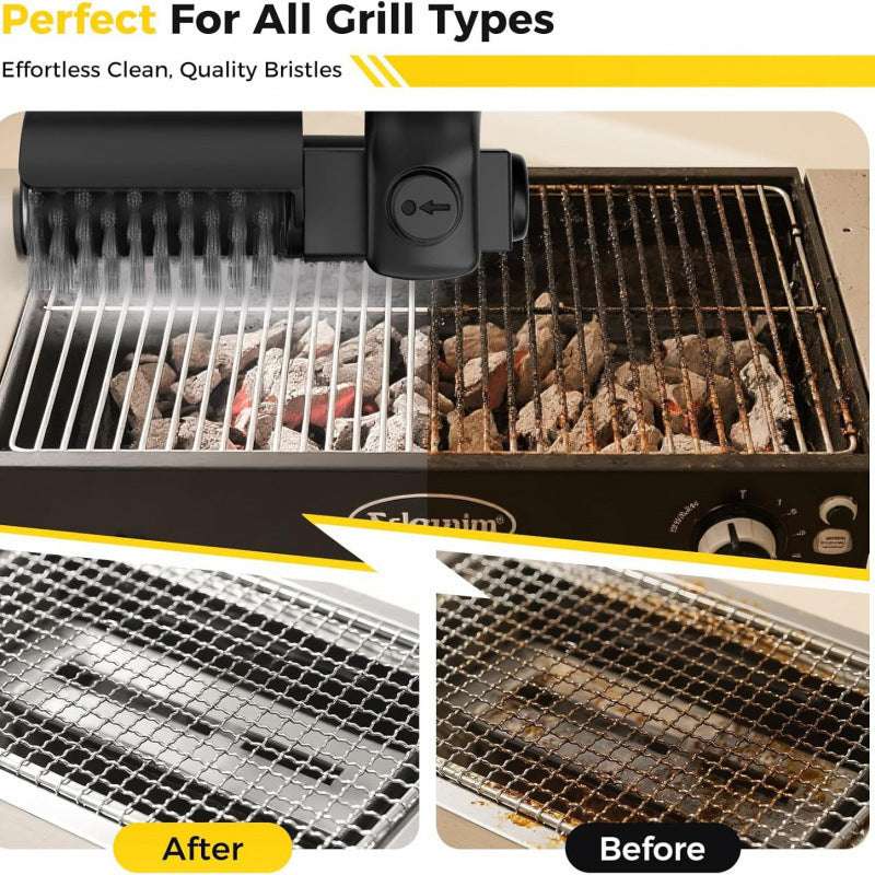 Electric Grill Cleaning Brush with Wireless Speed Control