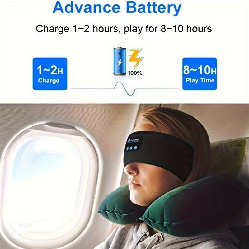 Bluetooth Headband Sports Sleep Headband Eye Mask