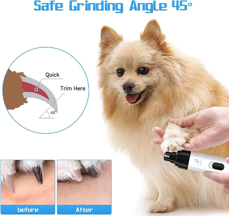 Pet Nail Grinder  Safe Electric Nail Trimmer for Dogs & Cats