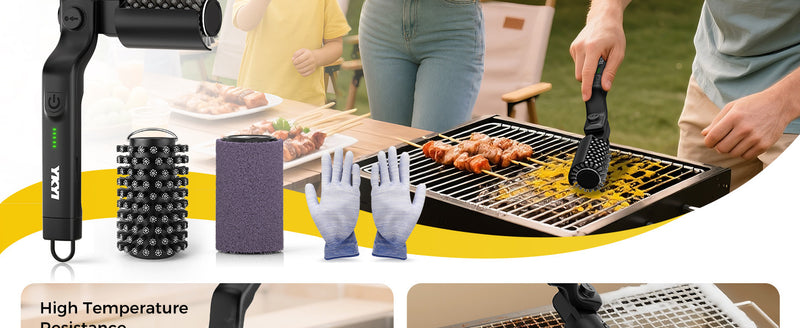 Electric Grill Cleaning Brush with Wireless Speed Control