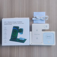Foldable Three-in-One Wireless Charging Base