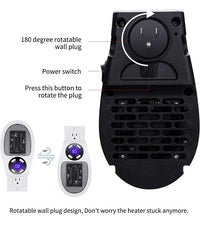 Portable Electric Room Heater Wall-Mounted Warm Air Blower Winter Heater