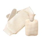 Fill the hot water bag with water for warmth