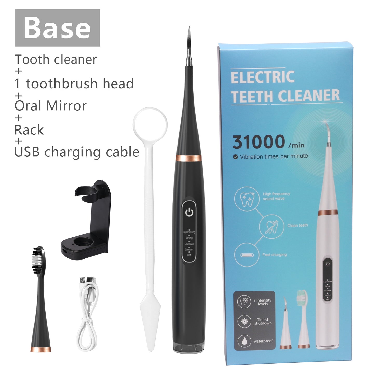 Ultrasonic tooth cleaner