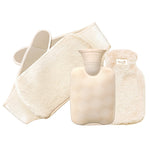 Fill the hot water bag with water for warmth