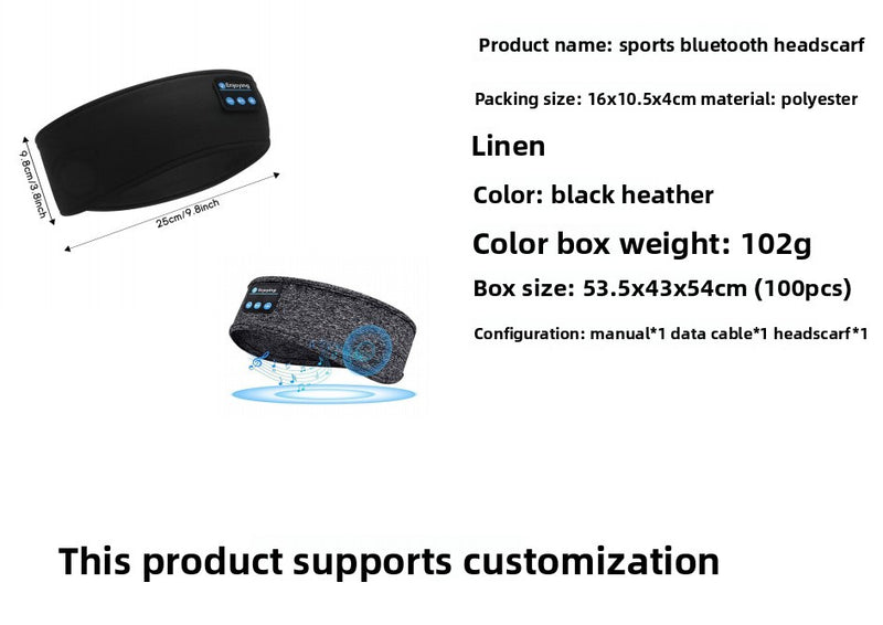 Bluetooth Headband Sports Sleep Headband Eye Mask
