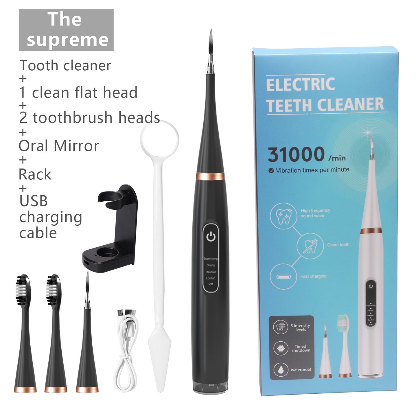 Ultrasonic tooth cleaner