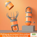 Portable Dog Poop Scooper, No-Touch Handheld Doggy Poop Scooper Great for Walks, Travels