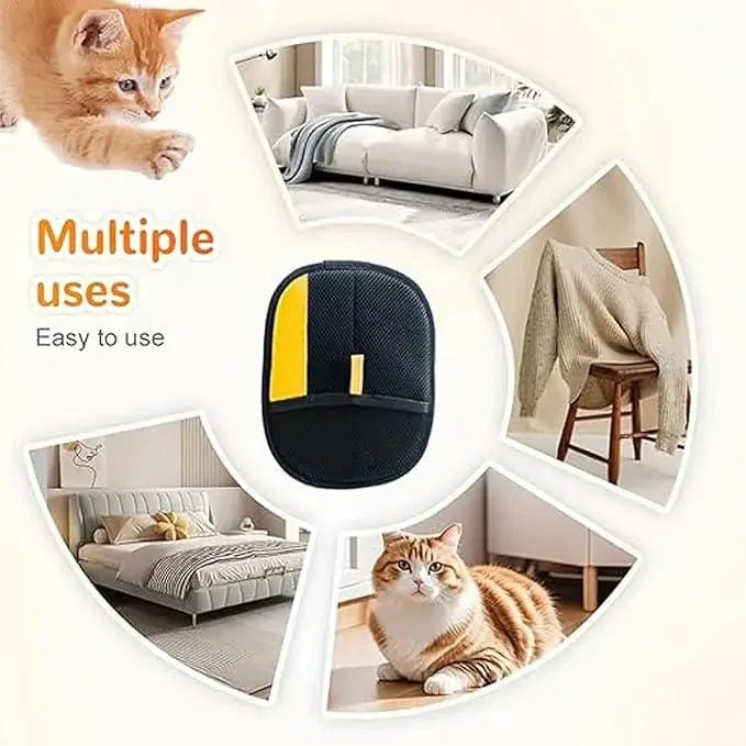 2-in-1 Pet Hair Removal Glove for Cats & Dogs Reusable & Washable